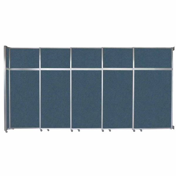 Operable Wall Sliding Room Divider 15'7" x 8'5-1/4" Caribbean Fabric